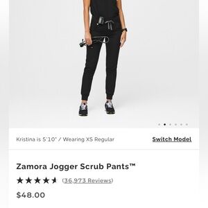 Figs high waisted Zamora scrub bottom